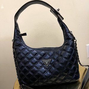 Metallic Navy Guess Handbag